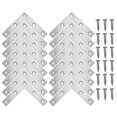 thumbnail image 1 of Miangastore Heavy Duty Right Angle Bracket Stainless Steel 20Pcs 3.14X3.14X0.04In, 1 of 8