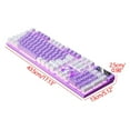 thumbnail image 3 of K500 Ultra-Slim Gaming Keyboard - Wired with RGB Backlight, Mechanical Feel, Spill-Resistant, Full-Sized Design, Media Control, Durable ABS Keycaps(Purple), 3 of 3