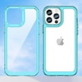 thumbnail image 6 of Case for iPhone 13 Case Slim Dropproof [Defend from Drop/Scratch/Slip/Fingerprint] Clear Acrylic Hard Back Soft TPU Bumper Hybrid Phone Cover for iPhone 13-Crystal Blue, 6 of 15