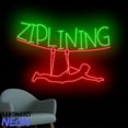 thumbnail image 3 of Handmadetneonsign Ziplining Neon Sign, Zipline Led Sign, Ziplining Neon Light, Sport Club Wall Art 91824, 3 of 5