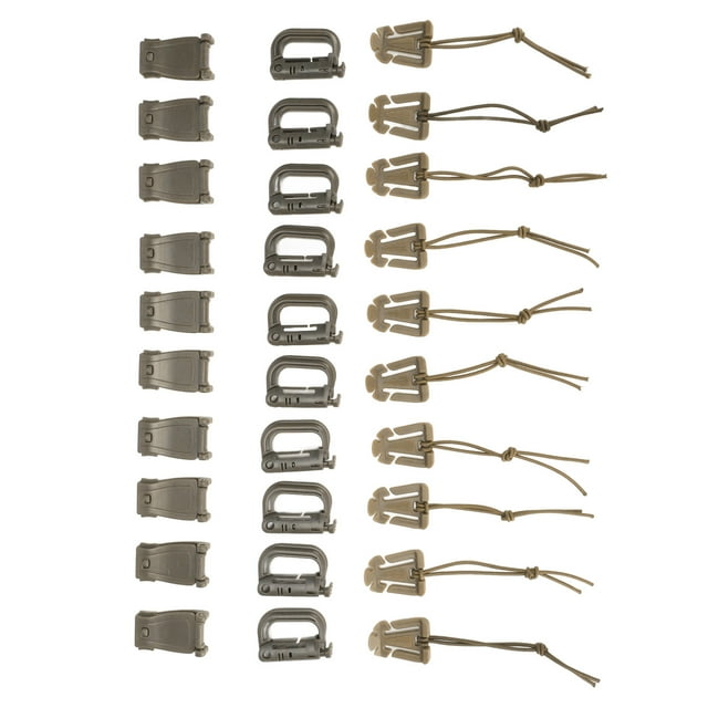 Backpack Bag Clip Strap Set, Portable Practical Backpack Vest Belt Kit Wide Applicability For Hiking Black,OD Green,Tan
