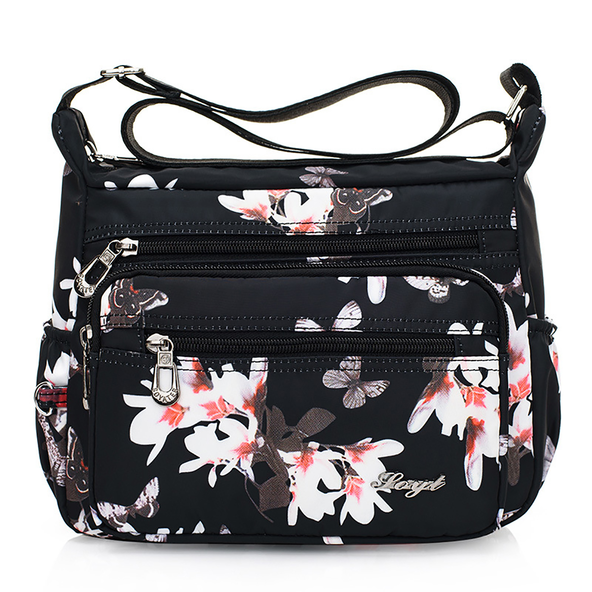 AOUNQ Crossbody Purses and Handbags for Women Adjustable Ladies Shoulder Bags Multi Pocket Travel Tote Bag,Magnolia