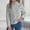 Gray, variant on Buigttklop Women'S Lantern Long Sleeve Sweaters Oversized Turtleneck Cozy Chunky Cable Knit Tunic Sweater Pullover Jumper Tops