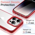 thumbnail image 5 of JETech Case for iPhone 14 Pro 6.1-Inch, Shockproof Phone Bumper Cover, Solid Color Matte TPU Frame, Anti-Scratch Clear Back (Red), 5 of 6
