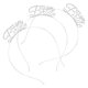 thumbnail image 4 of 3 unidades de diademas individuales para el cabello, pinzas metálicas para el cabello, accesorios para el cabello, accesorio para despedida de soltero (plateado), 4 of 8