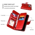 thumbnail image 5 of ETFAST Wallet Flip Leather Case For iPhone 15 Pro Max 15Plus 14 Pro Max 13 Pro Max 12 Pro Max 11 X XR XS Max 8 7 6 Plus SE Phone Case, 5 of 11