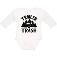 thumbnail image 3 of Inktastic Trailer Trash- Camping Humor Boys or Girls Long Sleeve Baby Bodysuit, 3 of 5