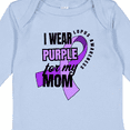 thumbnail image 4 of Inktastic I Wear Purple For My Mom Lupus Awareness Boys or Girls Long Sleeve Baby Bodysuit, 4 of 5