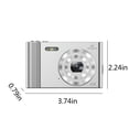 thumbnail image 3 of Ganfancp 4K Cámara Digital Hd Estudiante Campus Casa 16X Viajes Videocámara Regalos de Cumpleaños para Niños y Niñas Ofertas Flash 1 X Cámara,1 X Cable de Carga,1 X Manual de Instrucciones,1 X Tarjet, 3 of 7