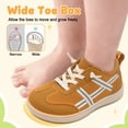 thumbnail image 5 of Barerun Toddler Shoes Boys Girls Non-Slip Tennis Shoes Flats,Wide, Pull-On, Square Toe,Brown,8 Toddler, 5 of 9
