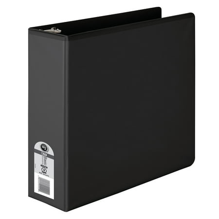 Wilson Jones 362 Basic Round Ring View Binder, 3", Black (W362-49BPP)