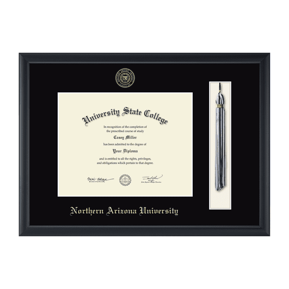 Framerly - NAU Tassel Diploma Frame with Black Mat
