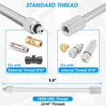 thumbnail image 2 of CNKOO 20 Packs 5.9 Inch Flexible Mister Nozzle Extensions  Brass Mist Rod Bendable Extended Pole 10/24 UNC for High Pressure Mist Nozzles  Misting System Nozzle Extension, 2 of 7