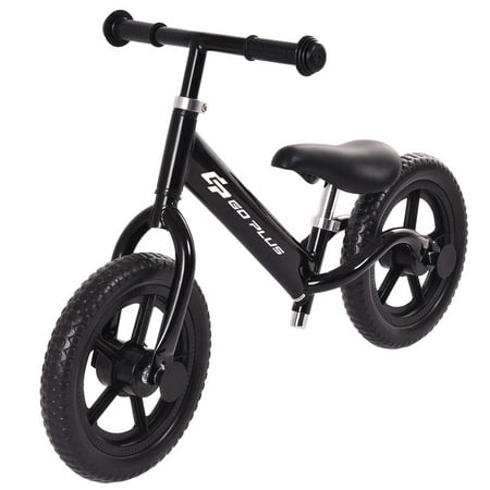 Goplus 12'' Balance Bike Classic Kids No-Pedal Learn To Ride Pre Bike w/ Adjustable (Best Seat For Bike Riding)
