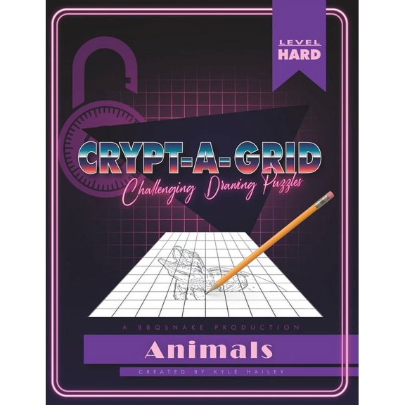 Crypt-a-grid: Challenging drawing puzzels, (Paperback)