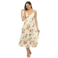 thumbnail image 1 of White Mark Robe Maxi à Imprimé Floral à Col en V pour Femmes, 1 of 6