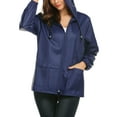 thumbnail image 2 of Avoogue Raincoat Women Lightweight Waterproof Rain Jackets Packable Outdoor Hooded Windbreaker, 2 of 10