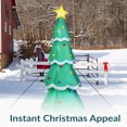 thumbnail image 2 of Sunnydaze Outdoor Pre-Lit Towering Christmas Tree Inflatable Yard Decoration - 9.5' - Green, 2 of 10