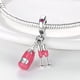 thumbnail image 3 of NEW Authentic 925 Sterling Silver Pink Original Charm Love Potion Murano Glass Heart Dangle Beads Fit Pandora Bracelet Jewelry, 3 of 4