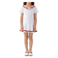 thumbnail image 3 of LIaqionyy Girls Dress School Uniform Cute Shorts Sleeve Collared Casual Cotton Classic Fashion Dresses Clothes, 3 of 6