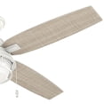thumbnail image 4 of Ventilador de techo Hunter Ocala de 52 pulgadas, blanco rústico, LED de 4 aspas, 4 of 8