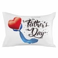thumbnail image 2 of Happy Father's Day Throw Pillow Cover, Red Love Blue Polka Dot Tie Rectangle Decorative Pillow Case Protector Soft Cushion Cover Lumbar Pillowcase for Couch Sofa Bedroom Car Chair Decor 20x30 Inch, 2 of 8