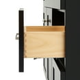 thumbnail image 5 of Ariel Hamlet 37 In. Left Offset Rectangle Sink Vanity With White Quartz Countertop In Black, 5 of 11