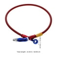 thumbnail image 2 of FUTUREORYY 1Pcs 1.50X1.50CM Red Aluminum Brake Hose for Sportster Brake Line Snap, 2 of 8