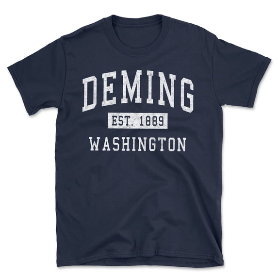 Deming Washington Classic Established Men's Cotton T-Shirt