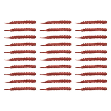 Fishing Lures Fishing Gear Fishing Tackle Fishing Accessories 10/30Pcs Tpe Artificial Sea Worms Soft Baits Lure Worm Lure Bait Fishy Smell 30 Strips/Bag