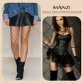 thumbnail image 4 of Manzi Women High Waist Sexy Fishnet Stockings Classic Fishnet Tights, 4 of 7