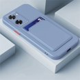 thumbnail image 3 of Liquid Silicone Card Holder Case For OPPO Reno 10 8 7 6 5 Pro Plus 8T 7 Z 5G Wallet Bag Case For OPPO A78 A94 A95 A98 A58 A38, 3 of 5