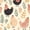 Color 4, variant on Peel and Stick Wallpaper Vintage Rooster Botanical Farm Seamless Wall Mural 23.6in x 9.8ft Self Adhesive Removable Wall Paper Renter Friendly Wallpaper for Nursery Bedroom Cabinets