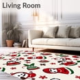 thumbnail image 2 of ODIKA 6'x9' Machine Washable Non-Slip Area Rug, Magical Frosty Friend DIY Hooking Beginner Package High Traffic Rug, Red, 627751, 2 of 7