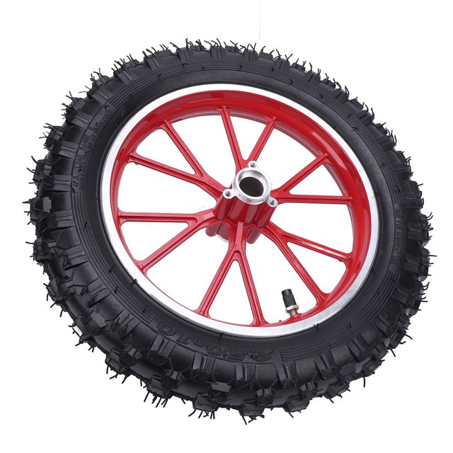 Front Wheel Dirt Bike Wheel Hub Tire, 2.5-10 Inch Dirt Bike Inner Tube Set Replacement for 49c C Mini Off Road Motorcycles, E - Bike & Electric Scooter