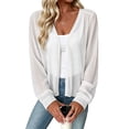thumbnail image 5 of Elwylmiz Sheer Cardigan Sweaters for Women Long Sleeve Open Front Tops Lightweight Flowy Summer Fall Casual Cardigans, 5 of 6