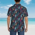 thumbnail image 4 of Disketp Colorful Dreamcatcher1 Hawaiian Shirts for Men,Mens Casual Short Sleeve Button Down Shirts Beach Shirt,Medium, 4 of 7