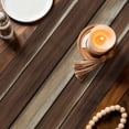 thumbnail image 4 of Table Runners 36 Inches Long, Brown Wooden Cotton Linen Kitchen Dining Coffee Table Runner for Party Home Decor, Vintage Farmhouse Retro Art Tabletop Dresser Scarves Runner Decor 13x36 Inch, 4 of 9