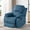 Blue|Fabric, variant on Aukfa Fabric Recliner Chair Overstuffed Armchair, Blue