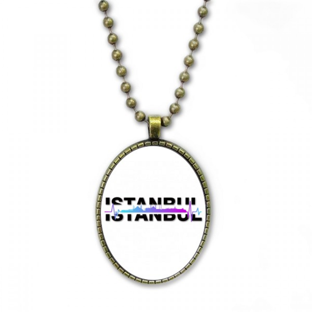 Estambul City Radio Building Collar Colgante de cadena vintage Colección de joyas colgantes Unbranded M