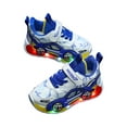 thumbnail image 4 of CAICJ98 Toddler Boys Sneakers Kid Shoes with LED Walking Shoes Casual Light Up Boys Shoes Blue,11(Toddler/Little Kid), 4 of 7