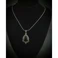 thumbnail image 2 of Fine Silver Marcasite & Onyx Gemstone Necklace for Women on Genuine 925 Sterling Silver, 2 of 4