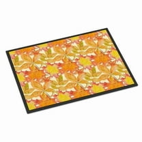 Fall Leaves Watercolor Doormat 24x36