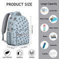 thumbnail image 6 of "Stylish Cat Design Backpack - Wonderful Gift for Women, Waterproof School Bookbag for Teens & College, Spacious Laptop Bag with Floral Print", 6 of 6
