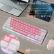 thumbnail image 4 of Teclado pequeño con cable para juegos de escritorio, portátil y k401 de 61 teclas, teclado luminoso RGB, 4 of 6