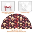 thumbnail image 4 of Yiaed cool rock Skull record Print Christmas Tree Skirt , Tree SkirtsTree Mat for Christmas Winter Holiday Indoor Decorations-48", 4 of 7