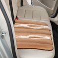 thumbnail image 4 of YIMWNYI Winter Car Seat Cushion, Rabbit Short Plush Heating Cushion, Vertical Stripe Pattern Front Seat Cover, Soft & Warm Car Seat Pad for Cold Weather, 4 of 6