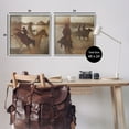 thumbnail image 4 of Stupell Industries Rodeo Cowboy Silhouette Animals & Insects Painting Gray Framed Art Print Wall Art, 24 x 24, Set of 2, 4 of 10