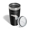 thumbnail image 4 of Canton Lake Map Tumbler Travel Mug Insulated Laser Engraved Coffee Cup Oklahoma 20 oz Black, 4 of 5