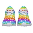 thumbnail image 5 of Rainbow Pride Shoes Men Women Fashion LGBT Sneakers Adult Lightweight Breathable Running Shoes White Size 8.5, 5 of 7